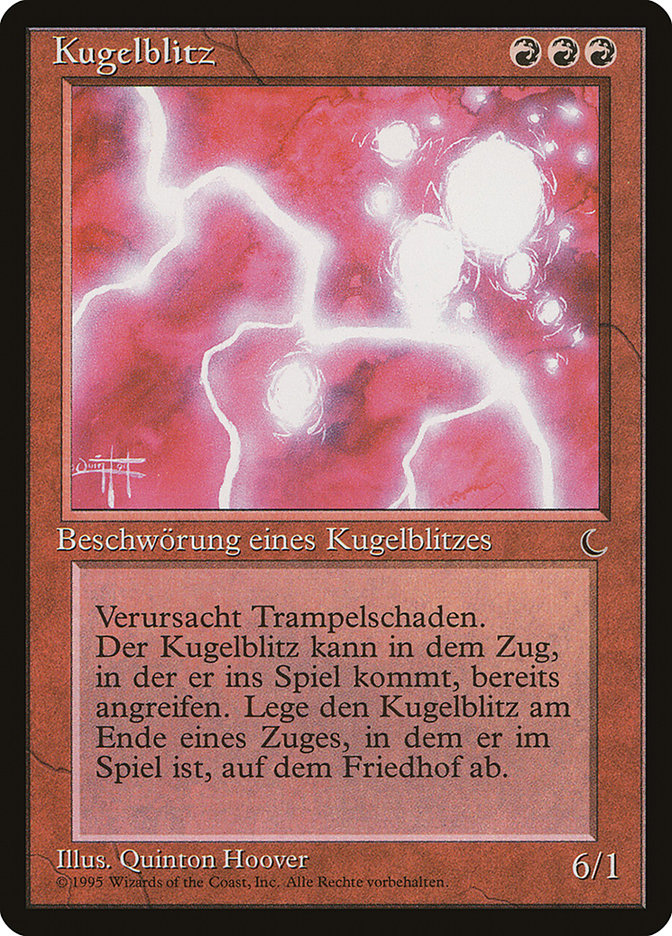 Ball Lightning (German) - "Kugelblitz" [Renaissance] | Boutique FDB TCG