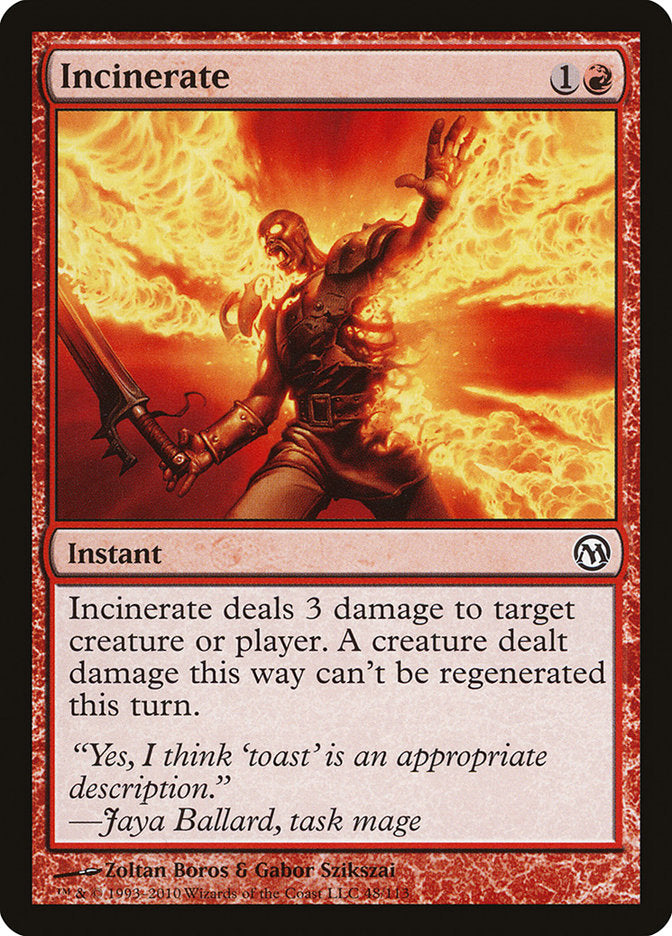 Incinerate [Duels of the Planeswalkers] | Boutique FDB TCG