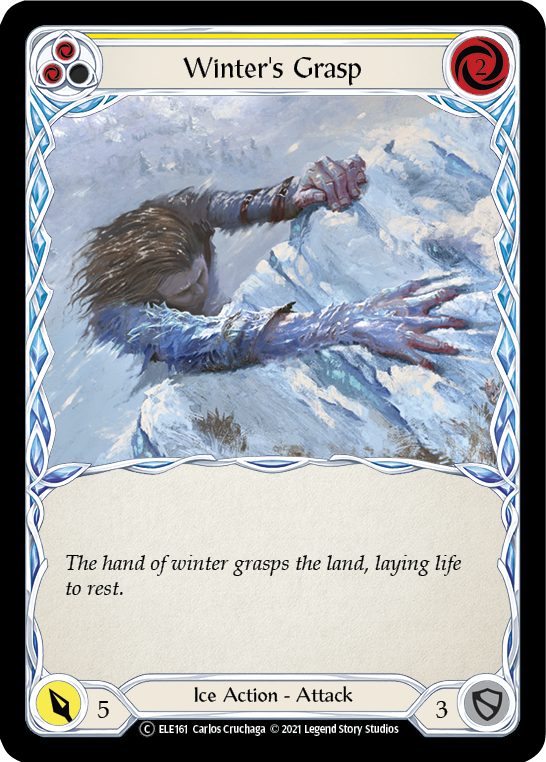 Winter's Grasp (Yellow) [U-ELE161] (Tales of Aria Unlimited)  Unlimited Normal | Boutique FDB TCG