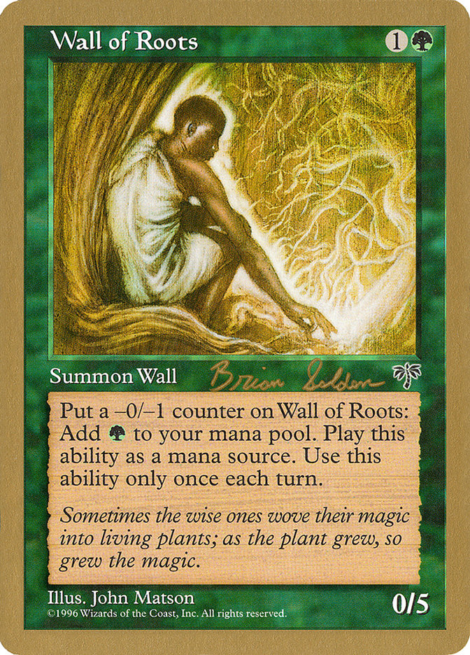 Wall of Roots (Brian Selden) [World Championship Decks 1998] | Boutique FDB TCG