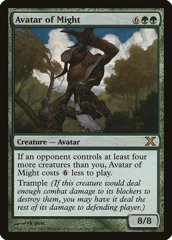 Avatar of Might [Tenth Edition] | Boutique FDB TCG