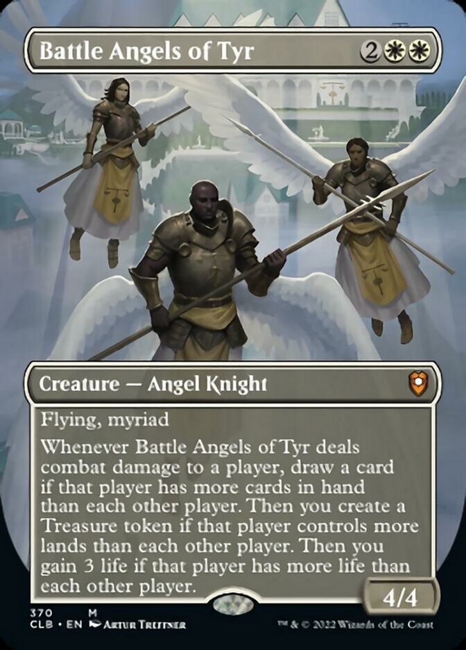 Battle Angels of Tyr (Borderless Alternate Art) [Commander Legends: Battle for Baldur's Gate] | Boutique FDB TCG