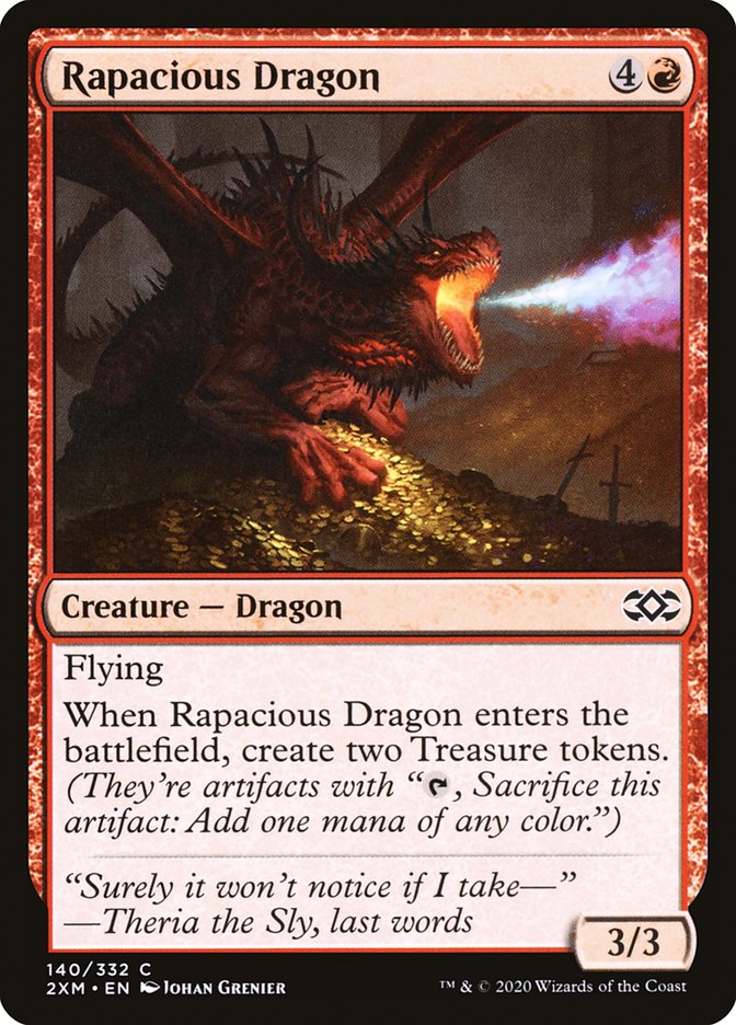 Rapacious Dragon [Double Masters] | Boutique FDB TCG