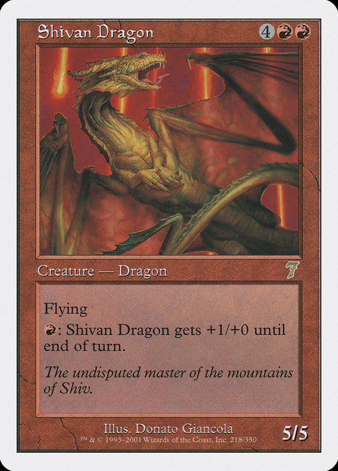 Shivan Dragon [Seventh Edition] | Boutique FDB TCG