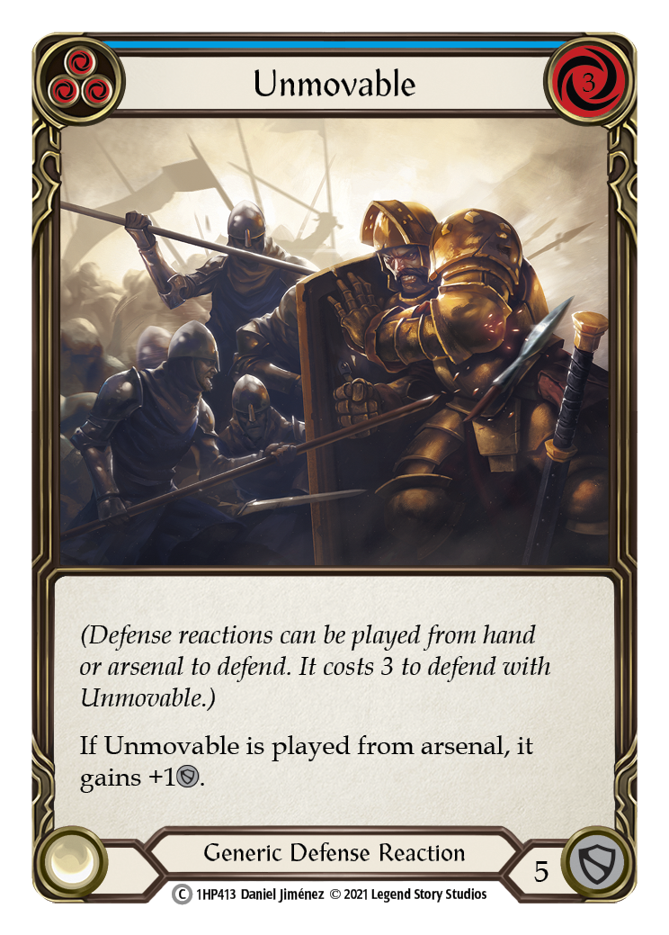 Unmovable (Blue) [1HP413] (History Pack 1) | Boutique FDB TCG