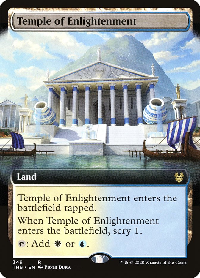 Temple of Enlightenment (Extended Art) [Theros Beyond Death] | Boutique FDB TCG