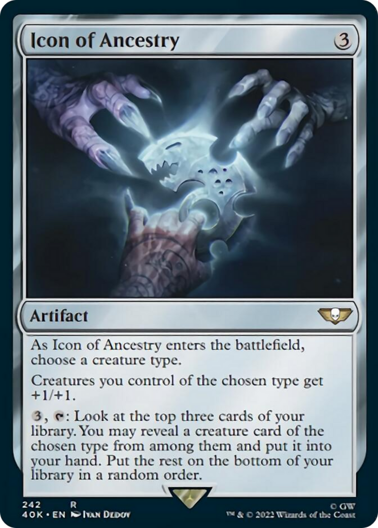 Icon of Ancestry (Surge Foil) [Warhammer 40,000] | Boutique FDB TCG