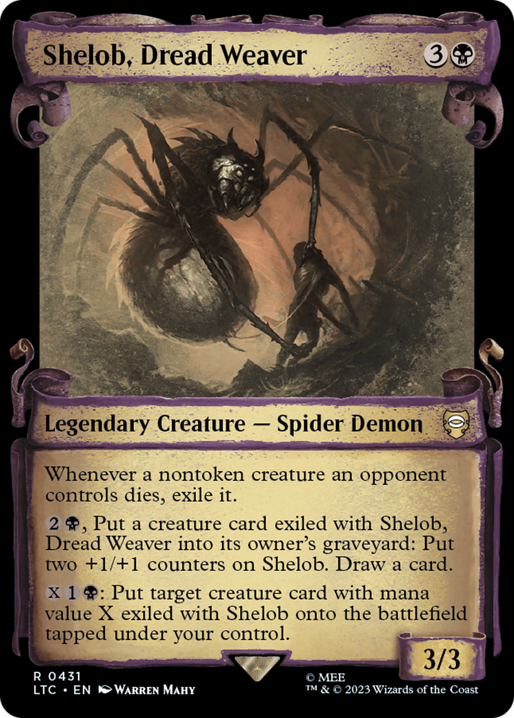 Shelob, Dread Weaver [The Lord of the Rings: Tales of Middle-Earth Commander Showcase Scrolls] | Boutique FDB TCG