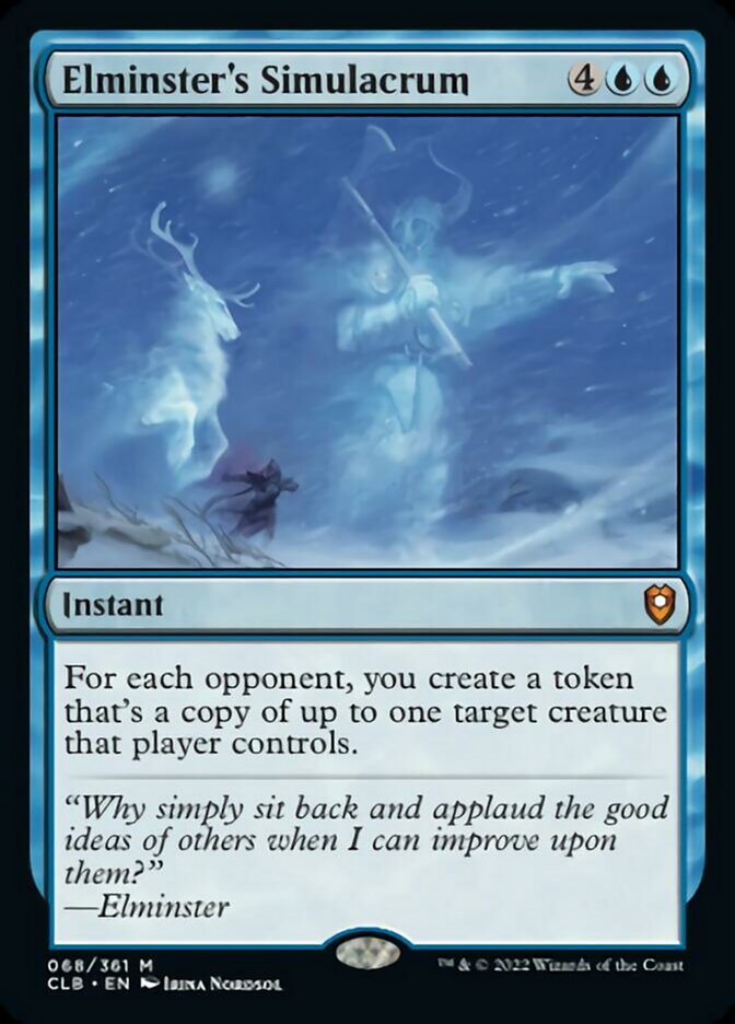 Elminster's Simulacrum [Commander Legends: Battle for Baldur's Gate] | Boutique FDB TCG
