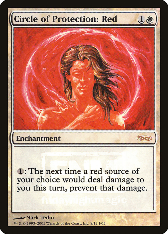 Circle of Protection: Red [Friday Night Magic 2005] | Boutique FDB TCG