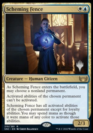 Scheming Fence (Promo Pack) [Streets of New Capenna Promos] | Boutique FDB TCG