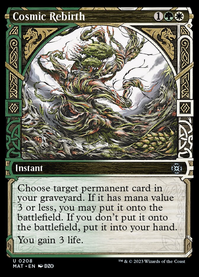 Cosmic Rebirth (Showcase Halo Foil) [March of the Machine: The Aftermath] | Boutique FDB TCG