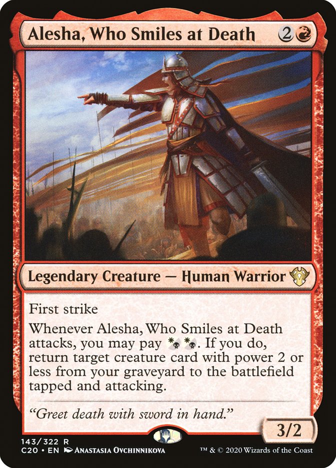 Alesha, Who Smiles at Death [Commander 2020] | Boutique FDB TCG