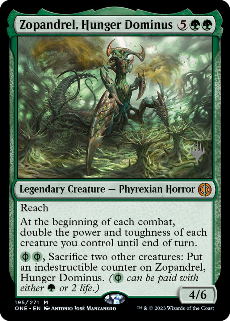 Zopandrel, Hunger Dominus (Promo Pack) [Phyrexia: All Will Be One Promos] | Boutique FDB TCG