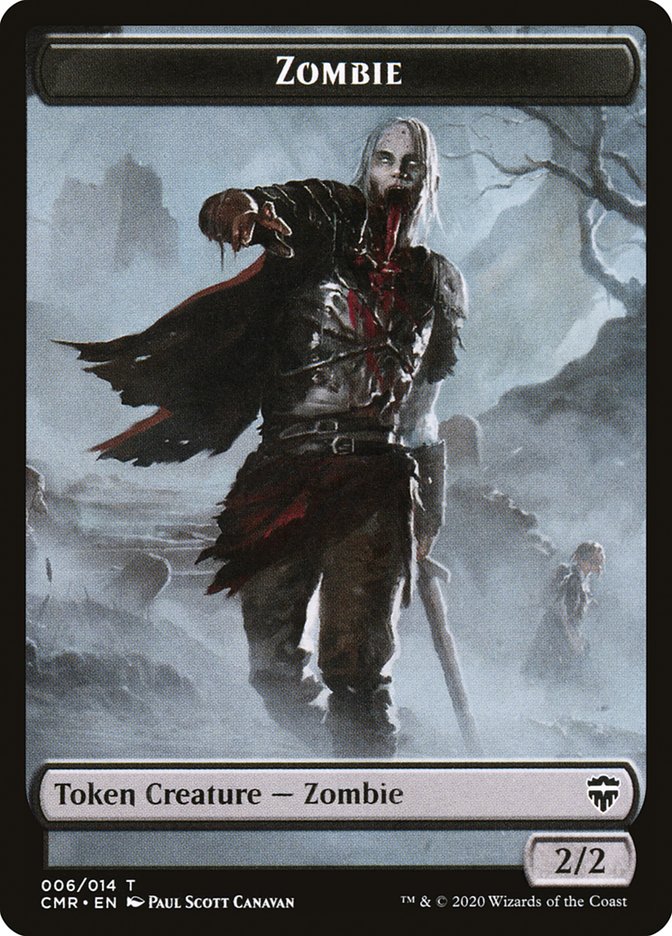 Soldier // Zombie Double-Sided Token [Commander Legends Tokens] | Boutique FDB TCG