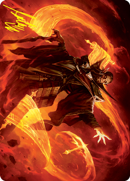 Plargg, Dean of Chaos Art Card (Gold-Stamped Signature) [Strixhaven: School of Mages Art Series] | Boutique FDB TCG