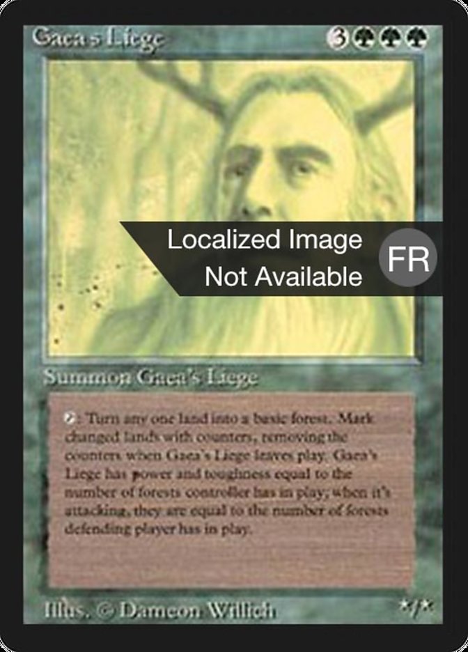 Gaea's Liege [Foreign Black Border] | Boutique FDB TCG