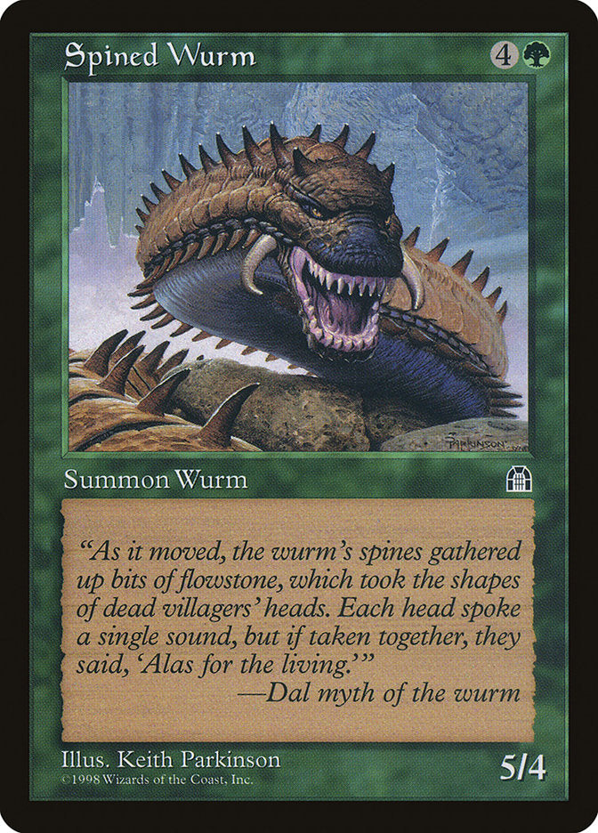 Spined Wurm [Stronghold] | Boutique FDB TCG