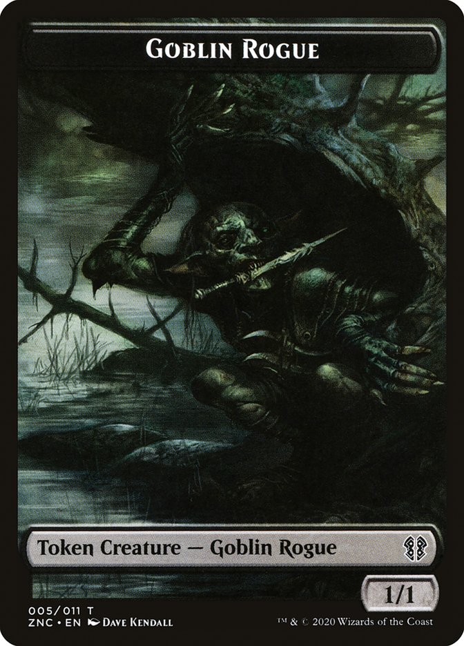 Faerie Rogue // Goblin Rogue Double-Sided Token [Zendikar Rising Commander Tokens] | Boutique FDB TCG