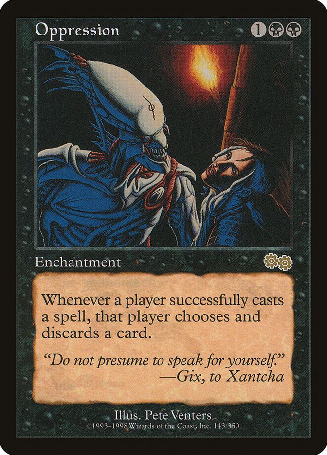 Oppression [Urza's Saga] | Boutique FDB TCG