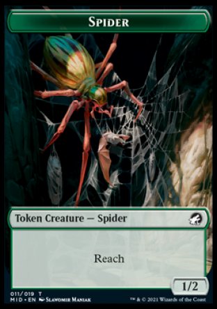 Beast (007) // Spider Double-Sided Token [Innistrad: Midnight Hunt Commander Tokens] | Boutique FDB TCG