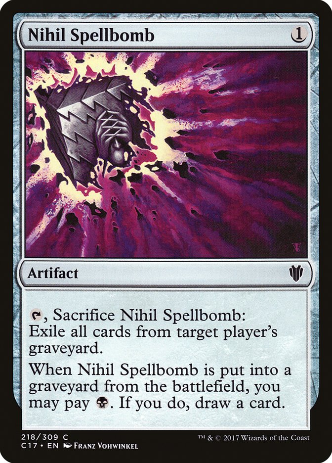 Nihil Spellbomb [Commander 2017] | Boutique FDB TCG