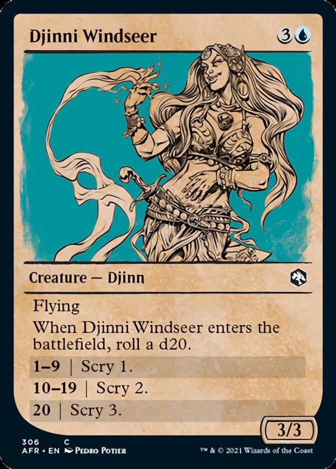 Djinni Windseer (Showcase) [Dungeons & Dragons: Adventures in the Forgotten Realms] | Boutique FDB TCG