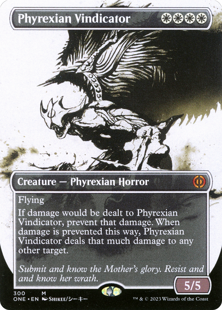 Phyrexian Vindicator (Borderless Ichor) [Phyrexia: All Will Be One] | Boutique FDB TCG