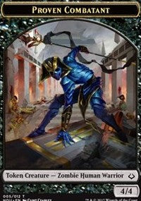 Proven Combatant // Cat Double-Sided Token [Hour of Devastation Tokens] | Boutique FDB TCG