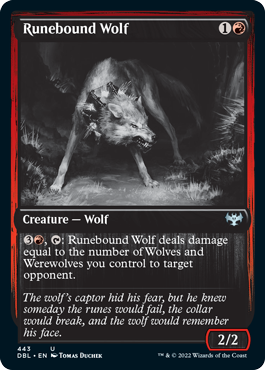 Runebound Wolf [Innistrad: Double Feature] | Boutique FDB TCG