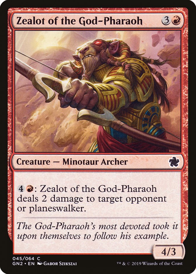Zealot of the God-Pharaoh [Game Night 2019] | Boutique FDB TCG