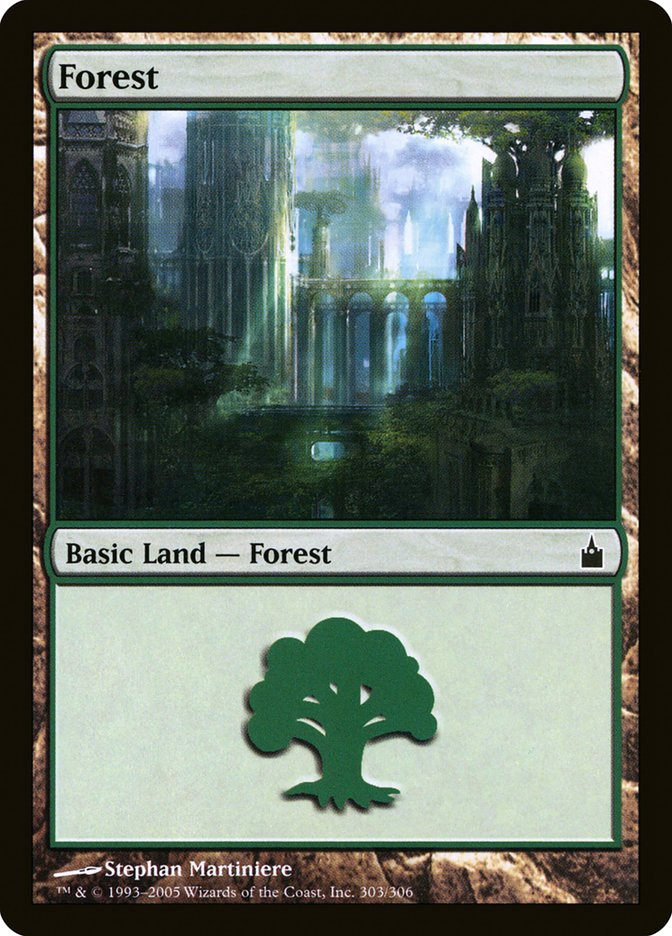 Forest (303) [Ravnica: City of Guilds] | Boutique FDB TCG