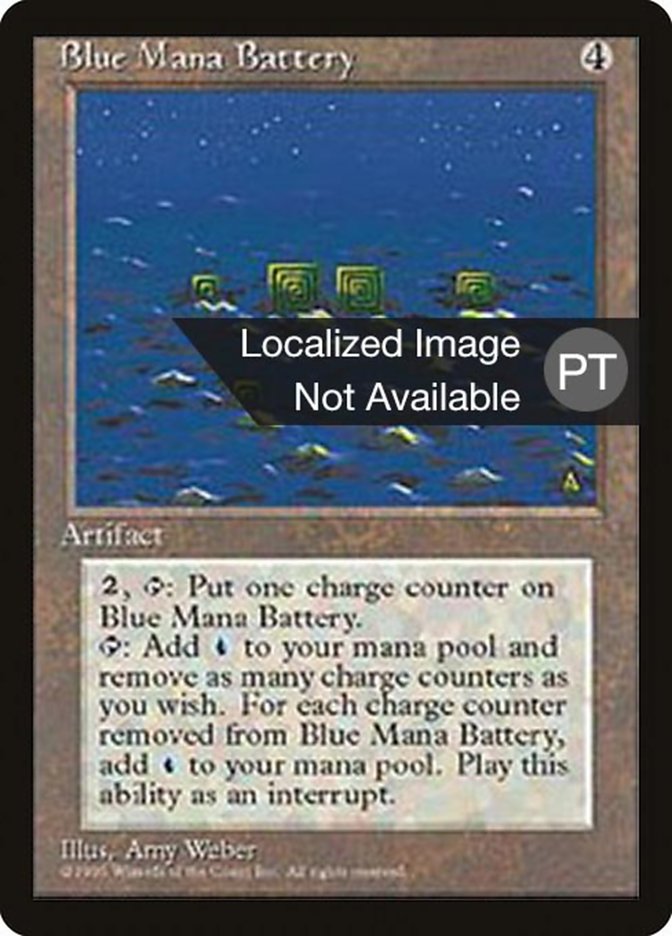 Blue Mana Battery [Fourth Edition (Foreign Black Border)] | Boutique FDB TCG