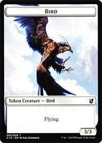 Bird (002) // Sculpture Double-Sided Token [Commander 2019 Tokens] | Boutique FDB TCG