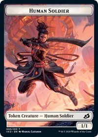 Human Soldier (003) // Zombie Double-Sided Token [Commander 2020 Tokens] | Boutique FDB TCG