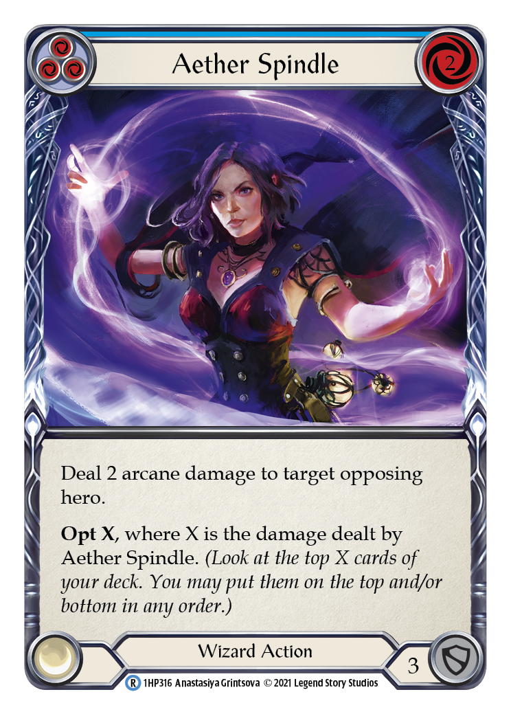 Aether Spindle (Blue) [1HP316] (History Pack 1) | Boutique FDB TCG