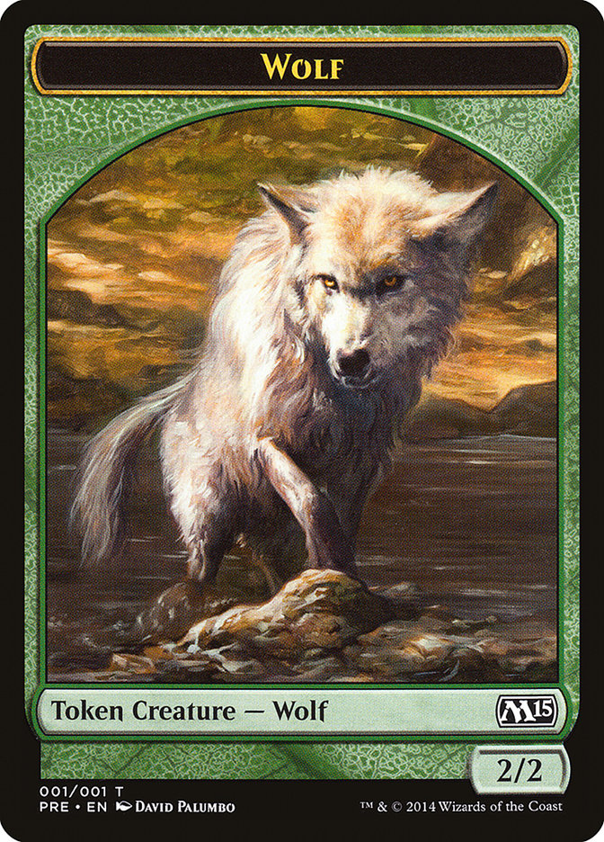 Wolf Token [Magic 2015 Prerelease Promos] | Boutique FDB TCG