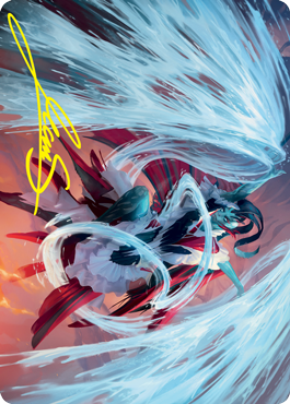 Torrent Sculptor Art Card (Gold-Stamped Signature) [Strixhaven: School of Mages Art Series] | Boutique FDB TCG