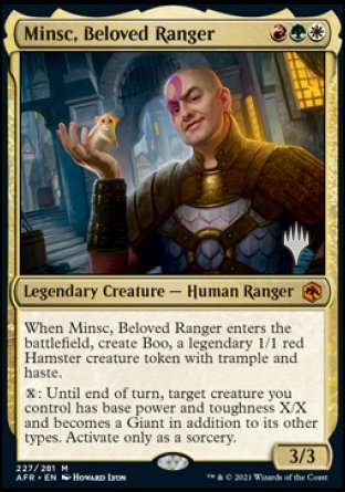 Minsc, Beloved Ranger (Promo Pack) [Dungeons & Dragons: Adventures in the Forgotten Realms Promos] | Boutique FDB TCG