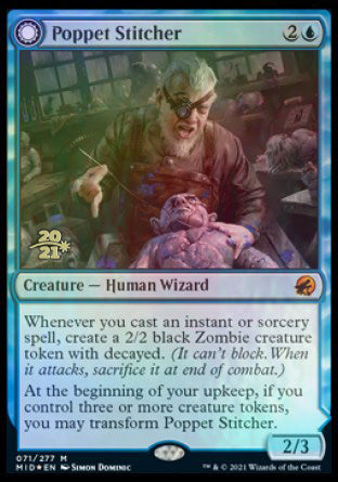 Poppet Stitcher // Poppet Factory [Innistrad: Midnight Hunt Prerelease Promos] | Boutique FDB TCG