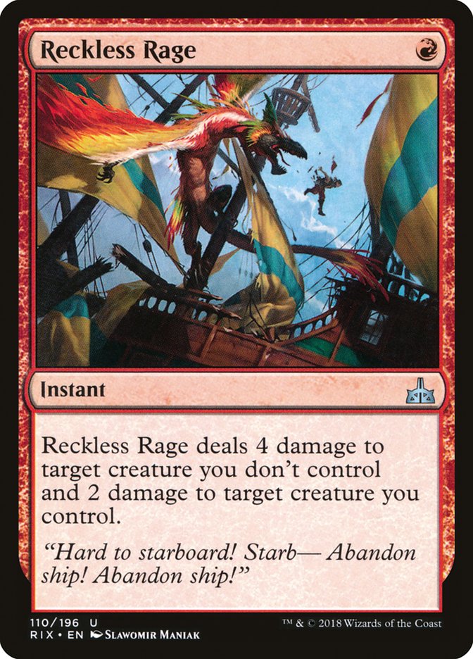 Reckless Rage [Rivals of Ixalan] | Boutique FDB TCG