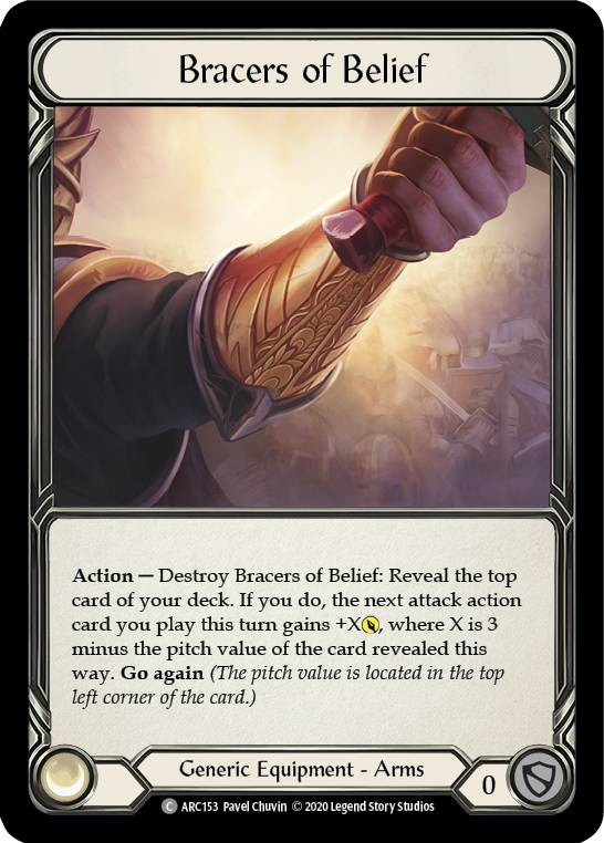 Bracers of Belief [U-ARC153] (Arcane Rising Unlimited)  Unlimited Rainbow Foil | Boutique FDB TCG