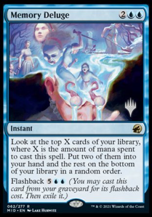 Memory Deluge (Promo Pack) [Innistrad: Midnight Hunt Promos] | Boutique FDB TCG