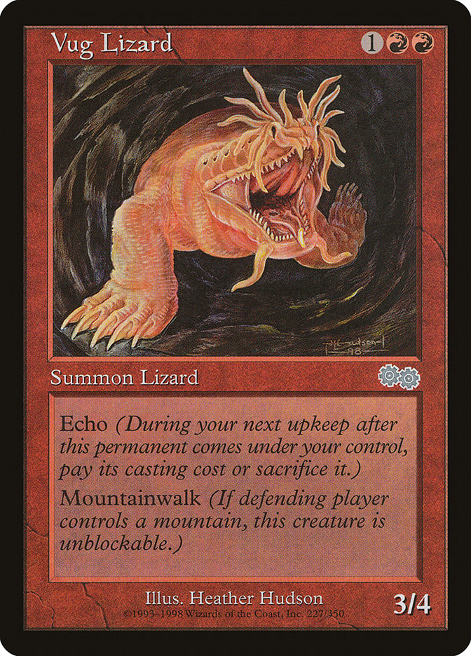 Vug Lizard [Urza's Saga] | Boutique FDB TCG