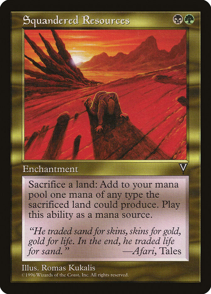 Squandered Resources [Visions] | Boutique FDB TCG