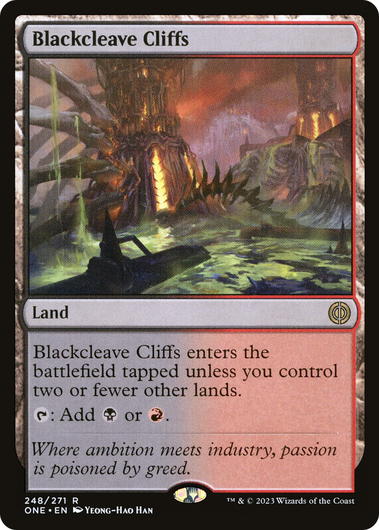 Blackcleave Cliffs [Phyrexia: All Will Be One] | Boutique FDB TCG