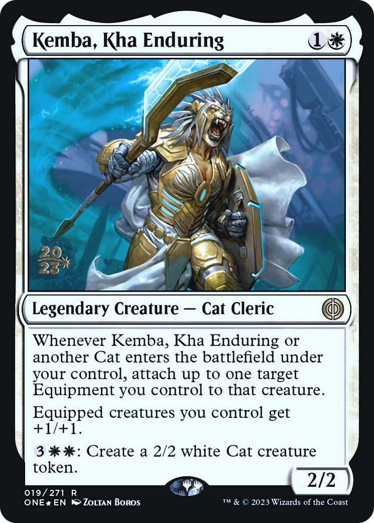 Kemba, Kha Enduring [Phyrexia: All Will Be One Prerelease Promos] | Boutique FDB TCG
