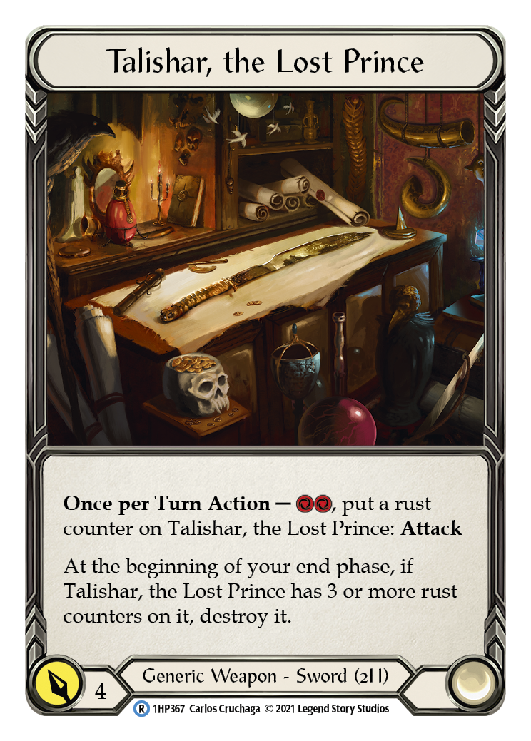 Talishar, the Lost Prince [1HP367] (History Pack 1) | Boutique FDB TCG