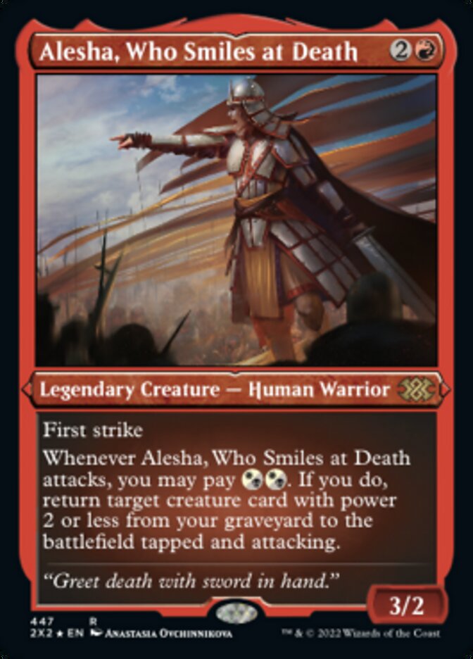 Alesha, Who Smiles at Death (Foil Etched) [Double Masters 2022] | Boutique FDB TCG