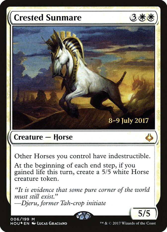 Crested Sunmare [Hour of Devastation Prerelease Promos] | Boutique FDB TCG